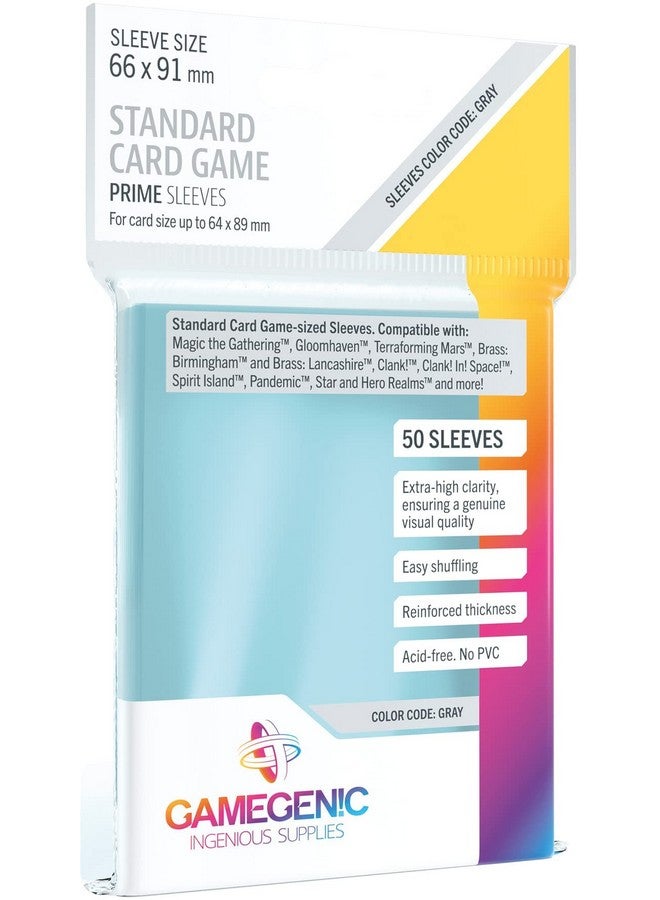 Gamegenic Card Sleeves - Prime Standard Card 50CT - MTG Smooth & Tough Card Sleeves - Card Size up to 64mm x 89mm - Compatible with Magic The Gathering, Gloomhaven, Arkham Horror LCG, Clank! - Image 2