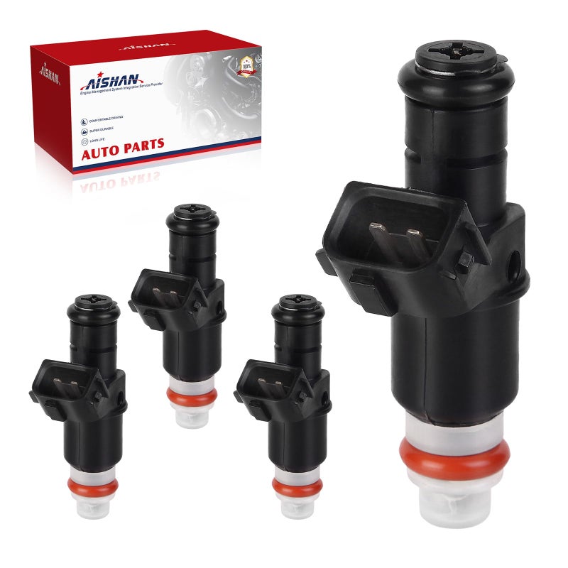 AISHAN 4PCS Fuel Injectors 6 Holes Compatible with Honda Civic L4 18L 2006 2007 2008 2009 2010 2011 for Honda Fit L4 15L 2009 2010 2011 2012 2013 Replace 16450RNAA01 FJ785 FJ1045 - Image 2