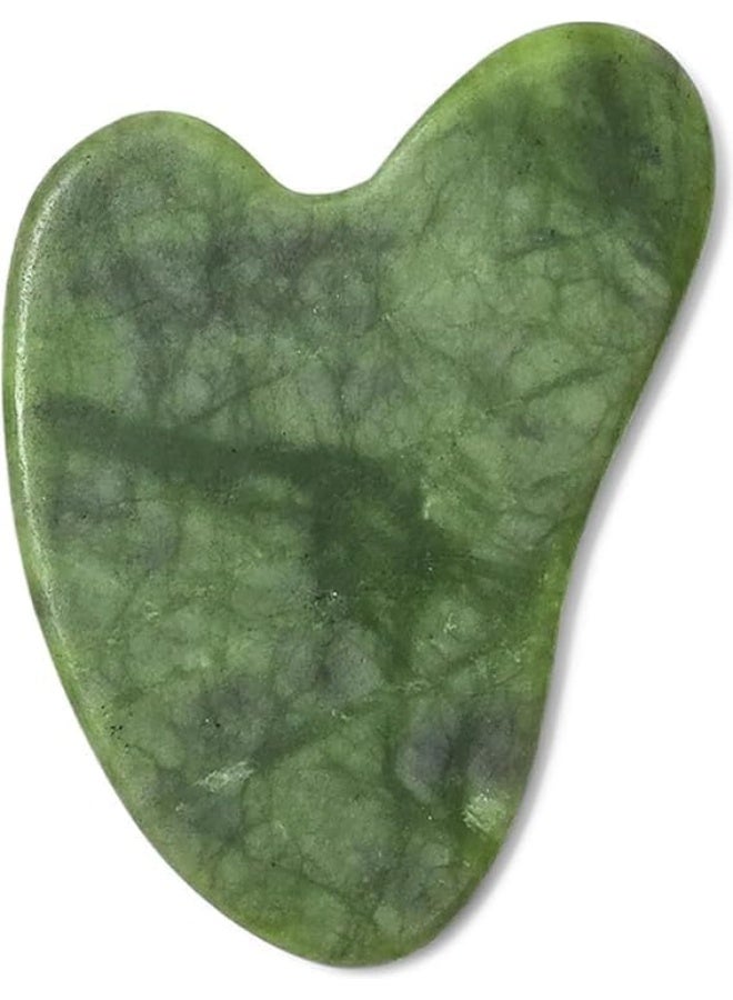 أداة جواشا من حجر اليشم الطبيعي لتدليك الوجه - Image 1