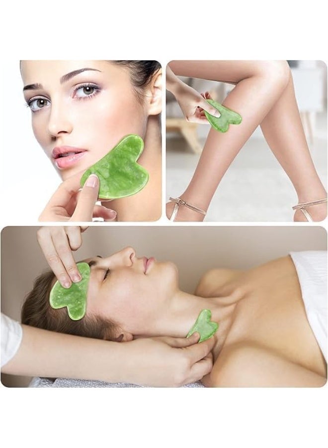 Gua Sha Board Natural Jade Face Massager - Image 5