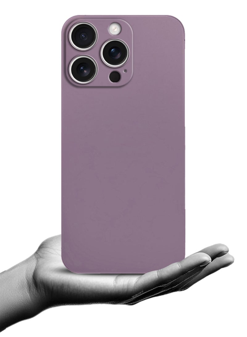 CATANES (for iPhone 15 Pro Max) Case Cover Air Skin Series Back Cover Sturdy Durable Thin Case Drop Protection Cover - Transparent Purple - Image 4