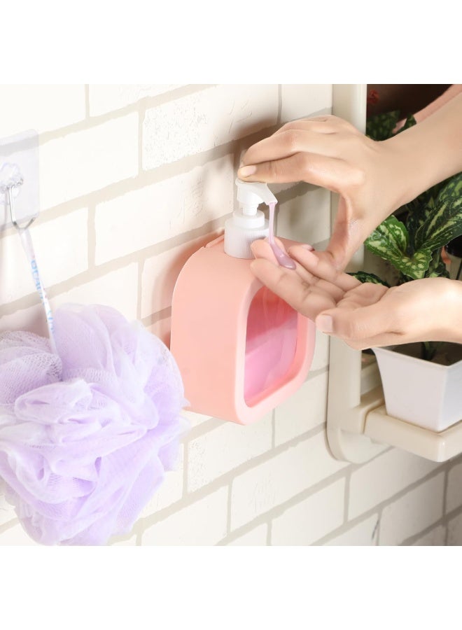 HomeWiz موزع صابون سائل HomeWiz سعة 300 مل | عبوة قابلة لإعادة التعبئة مزودة بمضخة، مناسبة لغسيل اليدين والأطباق والشامبو وجل الاستحمام | للاستخدام في الحمام والمطبخ | بلاستيك شفاف | طقم من 3 قطع (أسود، وردي، ولون اللافندر) - Image 2