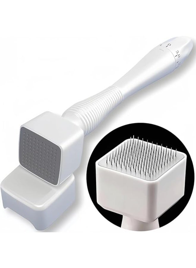 Hewan 140 Titanium Adjustable Micro Needles Facial Derma Roller Kit for Skin Repair, Face, Hair & Beard Growth - Image 1