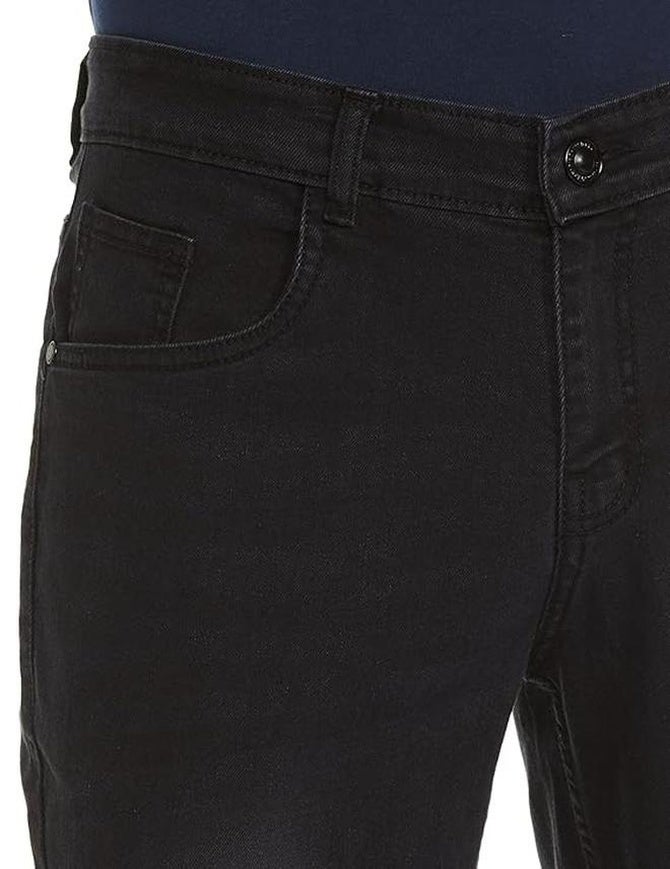 inkd جينز عادي للرجال - متوسط الارتفاع | مزيج القطن | قماش قابل للتمدد | تصميم كلاسيك 5 بوكت - Image 5