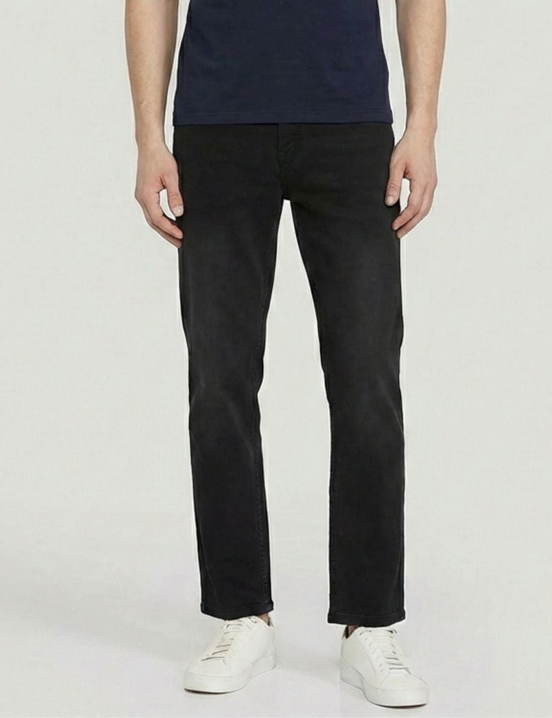 inkd جينز عادي للرجال - متوسط الارتفاع | مزيج القطن | قماش قابل للتمدد | تصميم كلاسيك 5 بوكت - Image 1