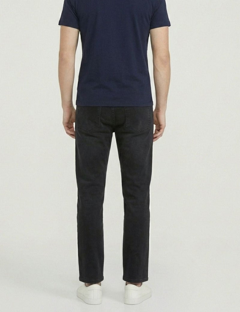 inkd جينز عادي للرجال - متوسط الارتفاع | مزيج القطن | قماش قابل للتمدد | تصميم كلاسيك 5 بوكت - Image 3