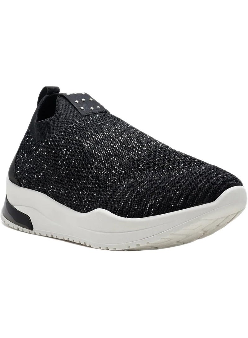 نديور حذاء رياضي نسائي NDURE قابل للارتداء بدون أربطة، بتفاصيل متألقة، حذاء رياضي كاجوال - Image 1