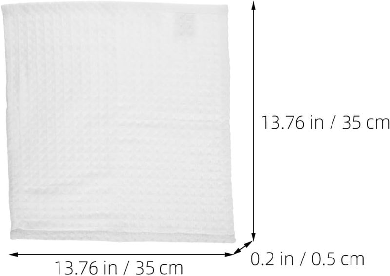 ULTECHNOVO 3Pcs Cotton Face Wash Cloths Square Makeup Remover Towels Absorbent Reusable Cotton Towels for Shower and Bathroom Use - Image 2