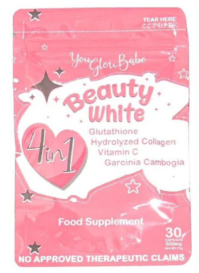 You Glow Babe You Glow Babe beauty white A Powerhouse Blend of Glutathione, Hydrolyzed Collagen, Vitamin C, and Garcinia Cambogia. Your Ultimate Food Supplement from Natural Vegetable Sources  - Image 1