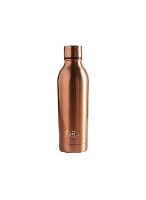 Root7 liquid container for hot and cold drinks, capacity 750 ml - copper