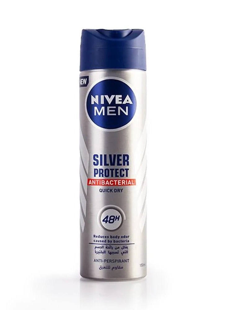 Nivea Men Silver Protect Deodorant Spray 150ml - Image 4