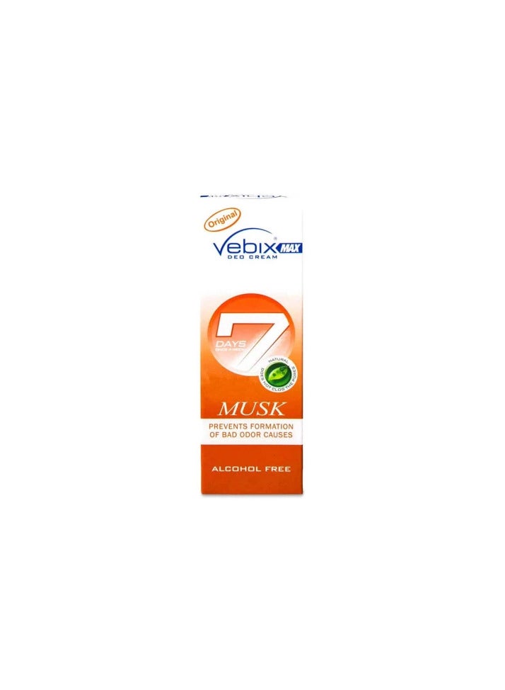 Vebix Deo Cream Deodorant Musk 25g - Image 1