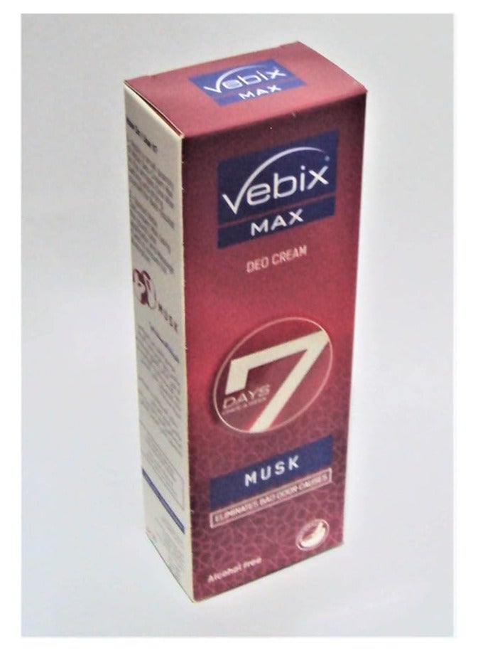 Vebix Deo Cream Deodorant Musk 25g - Image 3