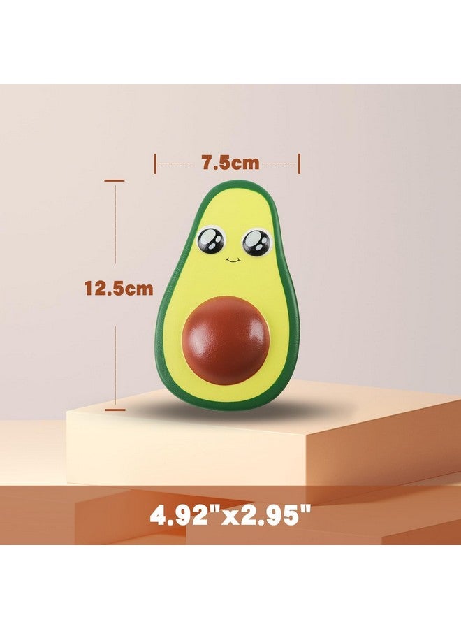 Anboor 2Pcs 4.8 Inches Squishies Avocado Slow Rising Squeeze Toys Kawaii Scented Squishies Fruit Toys Stress Relief For Kids,Party Favors,Birthday & Christmas - Image 2