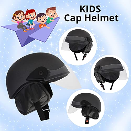 Western Era Stylish Lovable Half Face Helmet for Kids || Baby Safety and Comfort || (3-12 Years) (Grey Matte) - Image 5