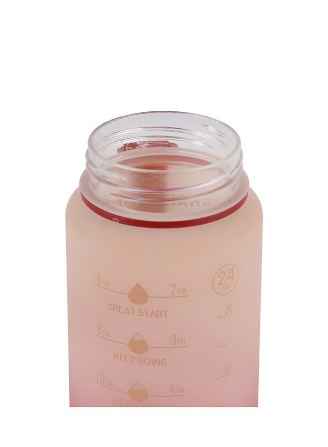 Royalford 700ml Water Bottle RF12158 with Volume Tracker, Motivational Bottles with Flip Lid, PP Sipper and Straw Perfect for School, Office and Gym Leak-Proof and Food-Grade and Elegant Design Multicolor - Image 3