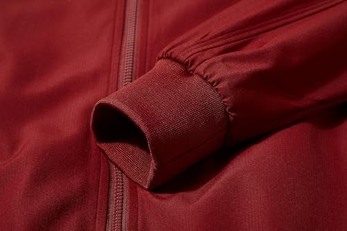 URBANFIND Men's Sports Shell Jacket Lightweight Windbreaker Outdoor Recreation Coat US XL Red - Image 2