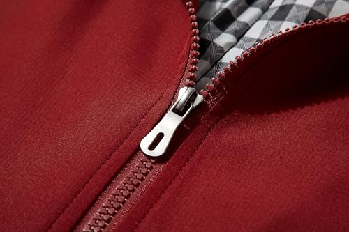 URBANFIND Men's Sports Shell Jacket Lightweight Windbreaker Outdoor Recreation Coat US XL Red - Image 5