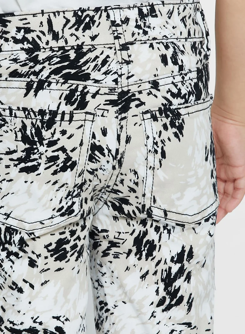 Ripples Printed Pants For Girls
