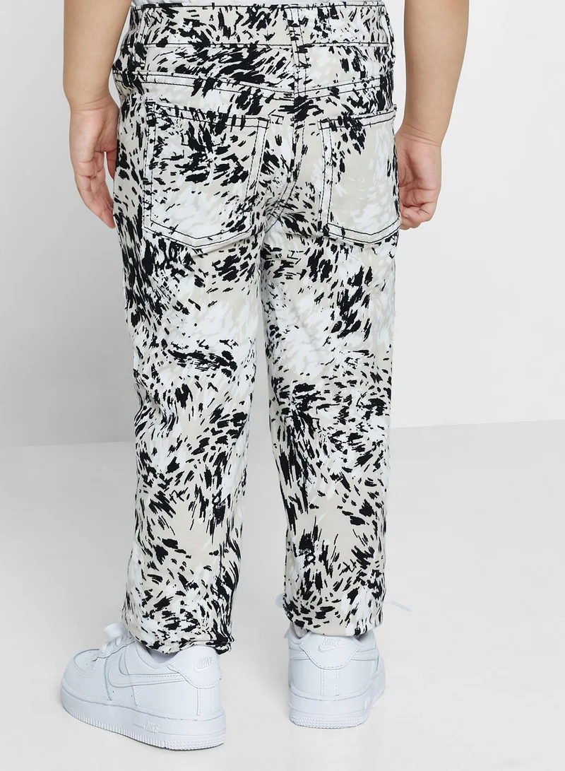 Ripples Printed Pants For Girls