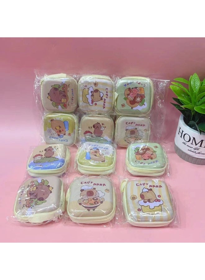 الكرتون مربع القصدير مربع بالا عملة محفظة في فتاة الطالب نسخة صغيرة الحقيبة عملة محفظة صغيرة مع (نمط عشوائي واحد) - Image 1