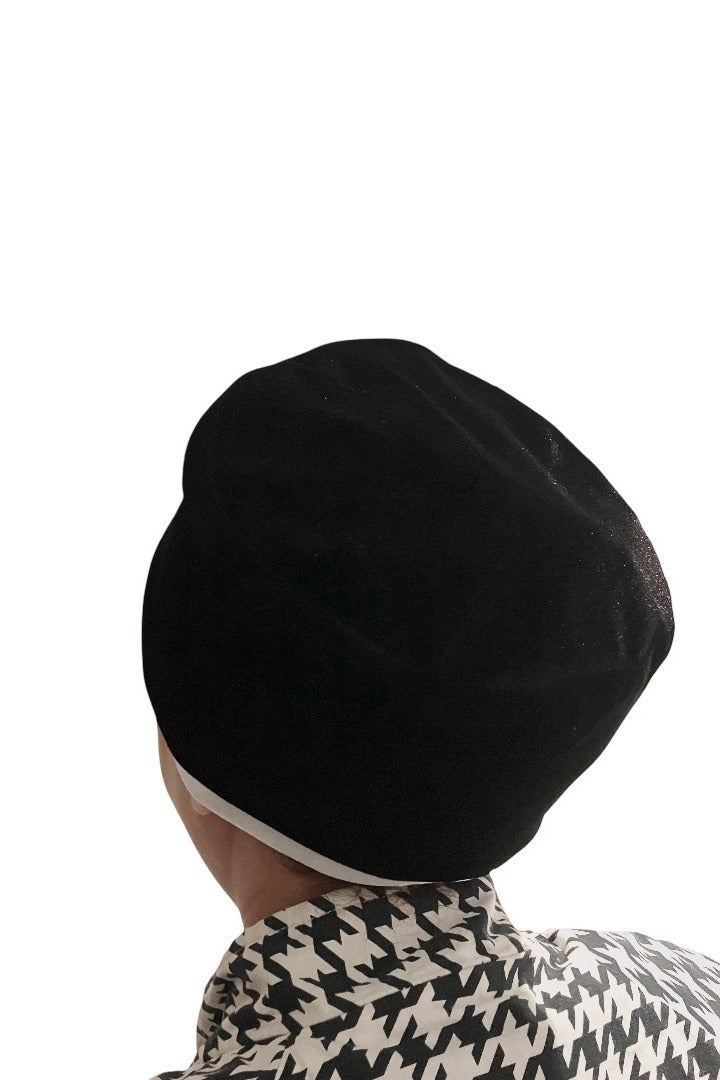 Velvet Turban Hat for Women –Wedding, Party, Head Wrap, Fashion Beanie for Ladies, Head Cover,  Instant Traditional Headwear  - Image 3