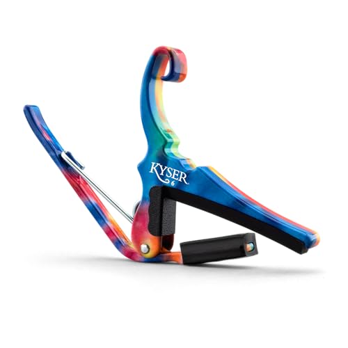 Kyser QuickChange Guitar Capo for 6string acoustic guitars TieDye KG6TDA - Image 1