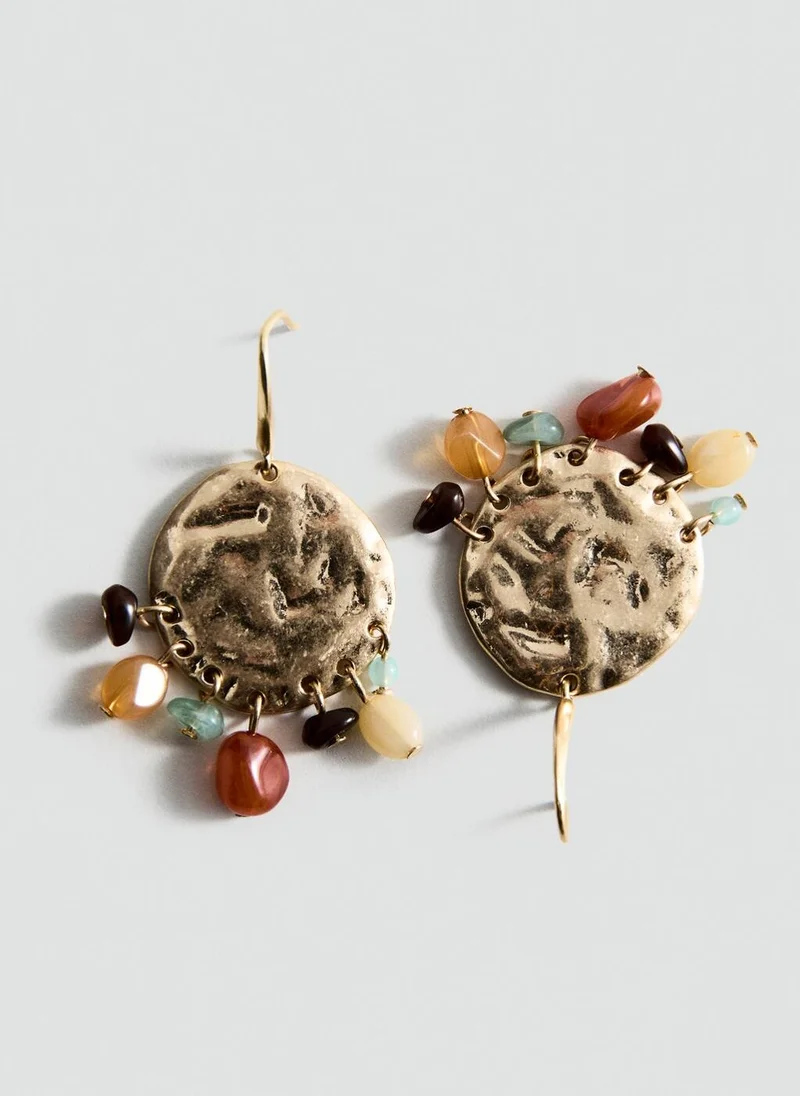 مانجو Beaded pendant earrings