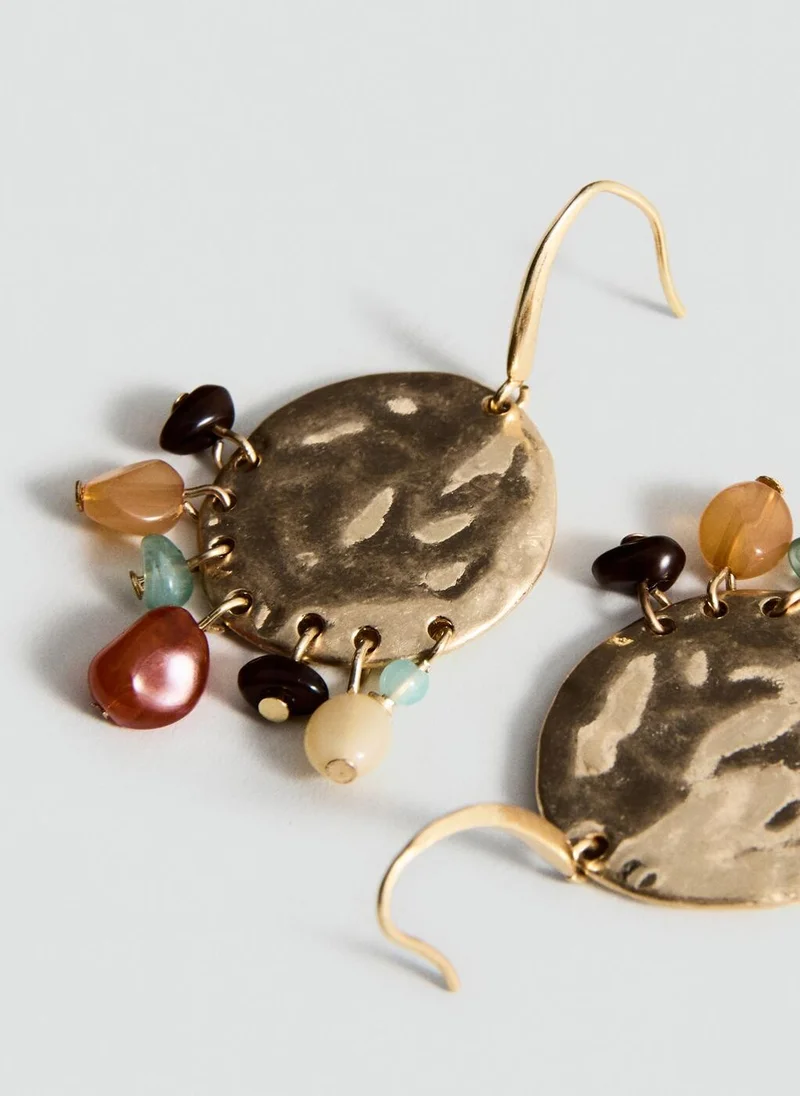 MANGO  Beaded pendant earrings for Women | Best Price UAE