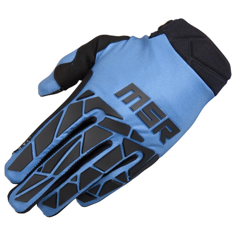 MSR Legend Tactical Touchscreen Dirt Bike Motocross MTB Airsoft Paintball Gloves for Men Small Blue - Image 1