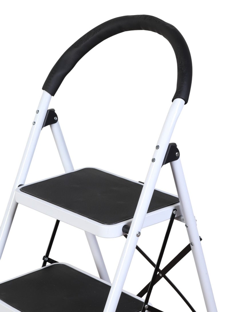 HOMEVEO 3-Step Iron Ladder with Cushioned Safety Handle - Safe and Balanced Design for Home Use - Image 2
