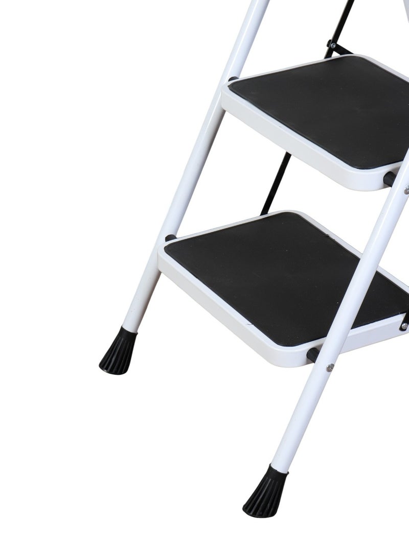 HOMEVEO 3-Step Iron Ladder with Cushioned Safety Handle - Safe and Balanced Design for Home Use - Image 4