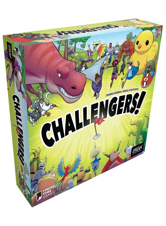 Z-Man Games Challengers Card Game | Strategy/Interactive Deck Management Game | Fun Family Game for Adults and Kids | Ages 10+ | 1-8 Players | Average Playtime 45 Minutes | Made by Z-Man Games  - Image 1