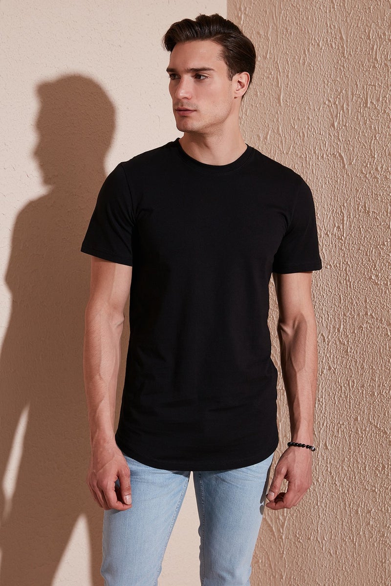 Buratti 100% Cotton Regular Fit Crew Neck T Shirt Men's T Shirt 5902511  - Image 1