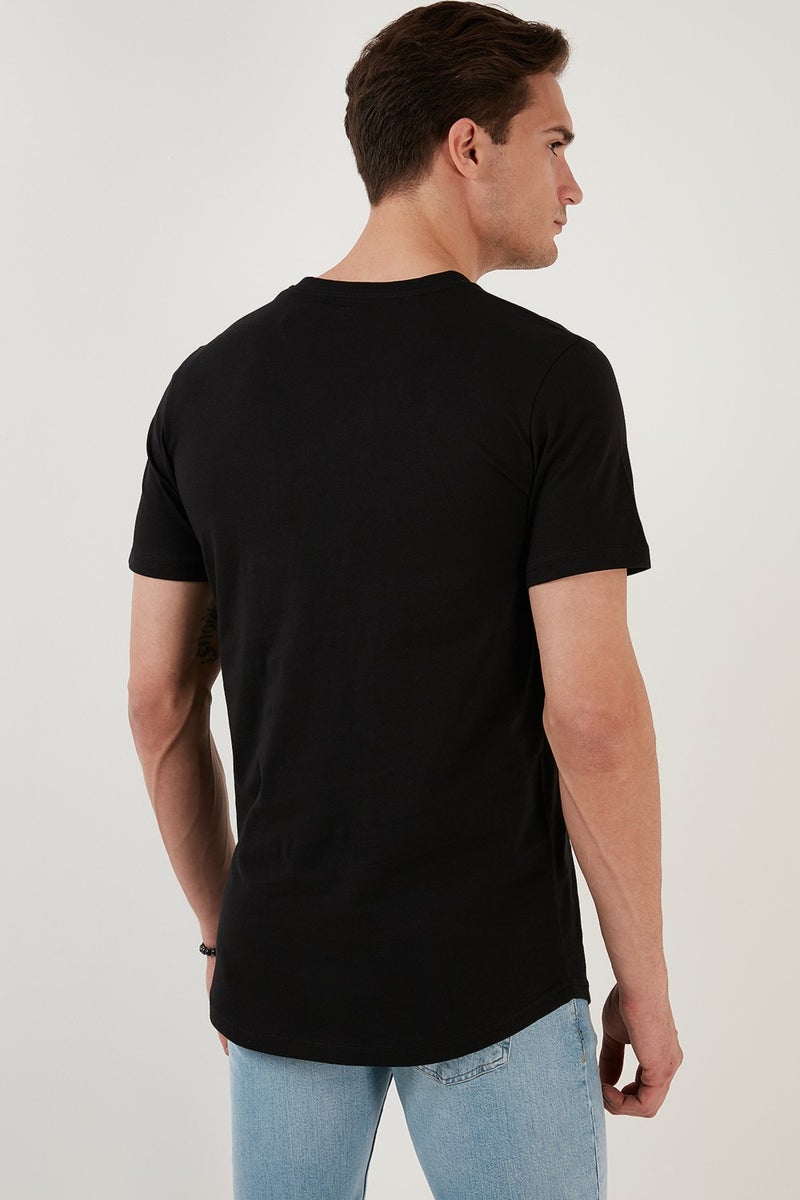 Buratti 100% Cotton Regular Fit Crew Neck T Shirt Men's T Shirt 5902511  - Image 3