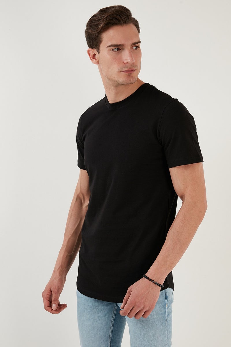Buratti 100% Cotton Regular Fit Crew Neck T Shirt Men's T Shirt 5902511  - Image 4