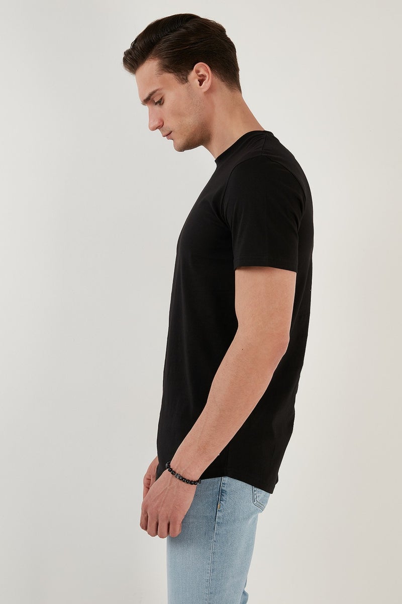 Buratti 100% Cotton Regular Fit Crew Neck T Shirt Men's T Shirt 5902511  - Image 5