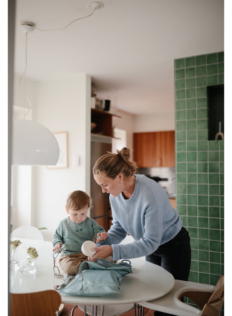 Mushie ​​Water Resistant Wet Bag- 2 Pack​ Roman Green - Image 3