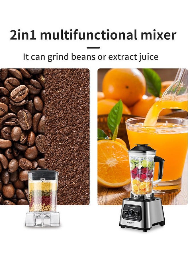 Juicer Blender, 2.5 Litre, 6000W Multi-Function High Speed Blender Ice Crusher with Mixer Grinder SK-999