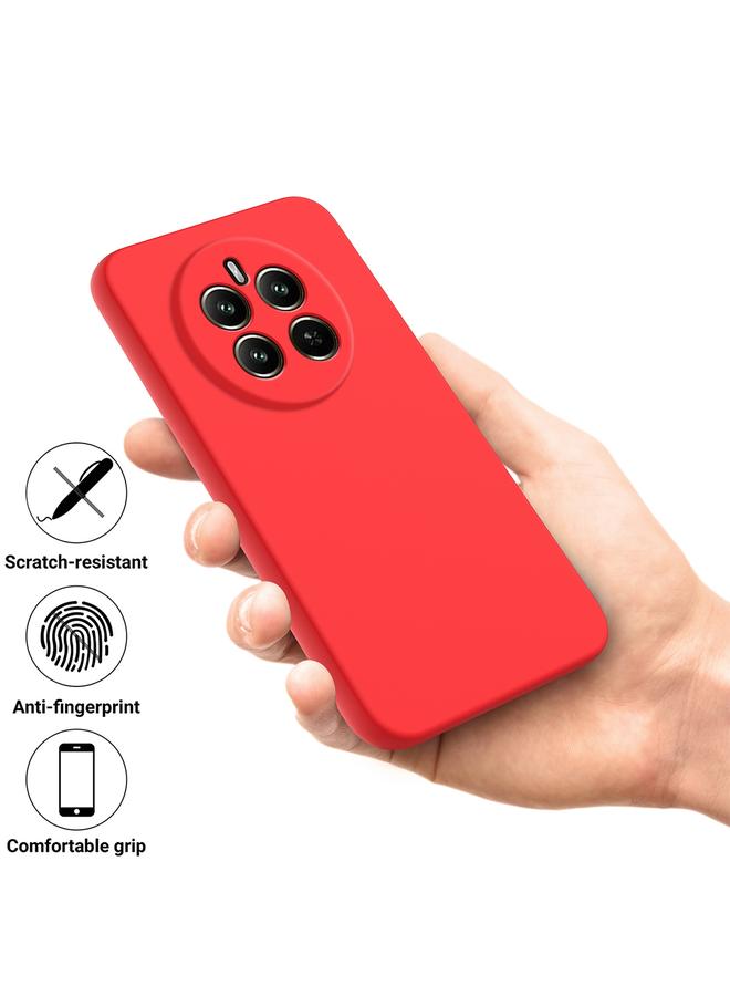 اس-توب جراب لهاتف Realme 12+ مصنوع من السيليكون السائل المقاوم للصدمات بلون نقي - Image 4