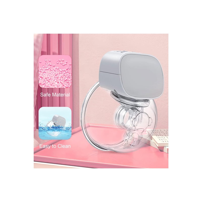 SOLARAE مضخة ثدي كهربائية قابلة للارتداء، مضخة ثدي قابلة لإعادة الشحن بدون استخدام اليدين مع 2 وضعيات و 5 مستويات ضخ قوية، مضخات ثدي كهربائية مع وظيفة الذاكرة، مضخة ثدي كهربائية منخفضة الضوضاء وبدون ألم - Image 2