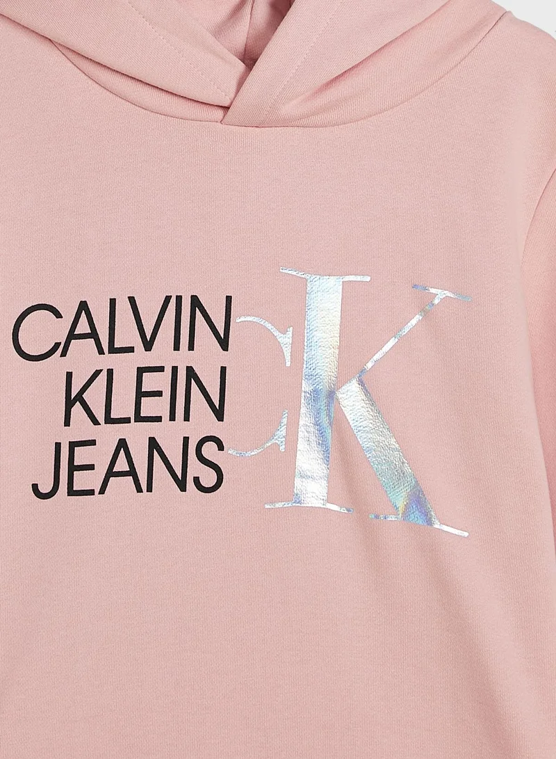 Calvin Klein Jeans Kids Hybrid Logo Hoodie