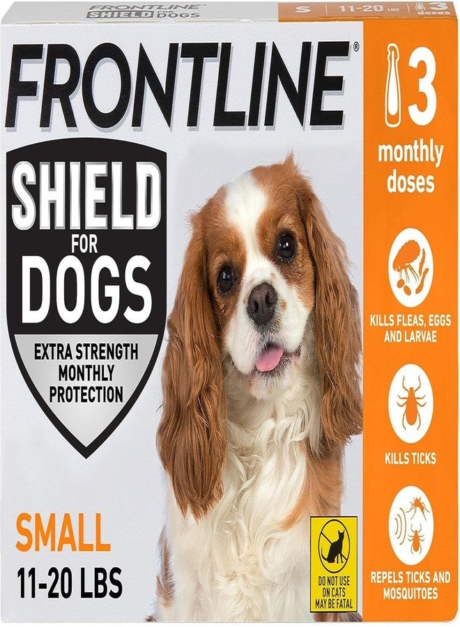 FRONTLINE Shield Flea & Tick Treatment for Small Dogs 11-20 lbs., Count of 3 - Image 1