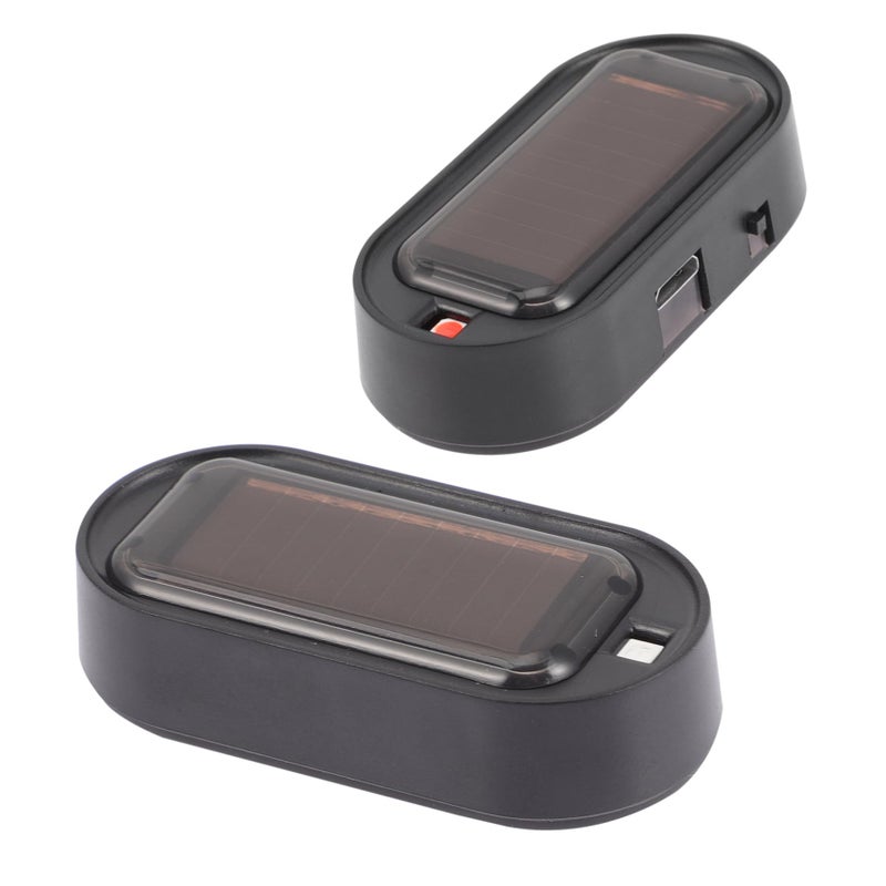 2pcs Solar Car Security Light Rechargeable Anti Theft LED Flashing Warning Lamp for SUV Truck - Image 2