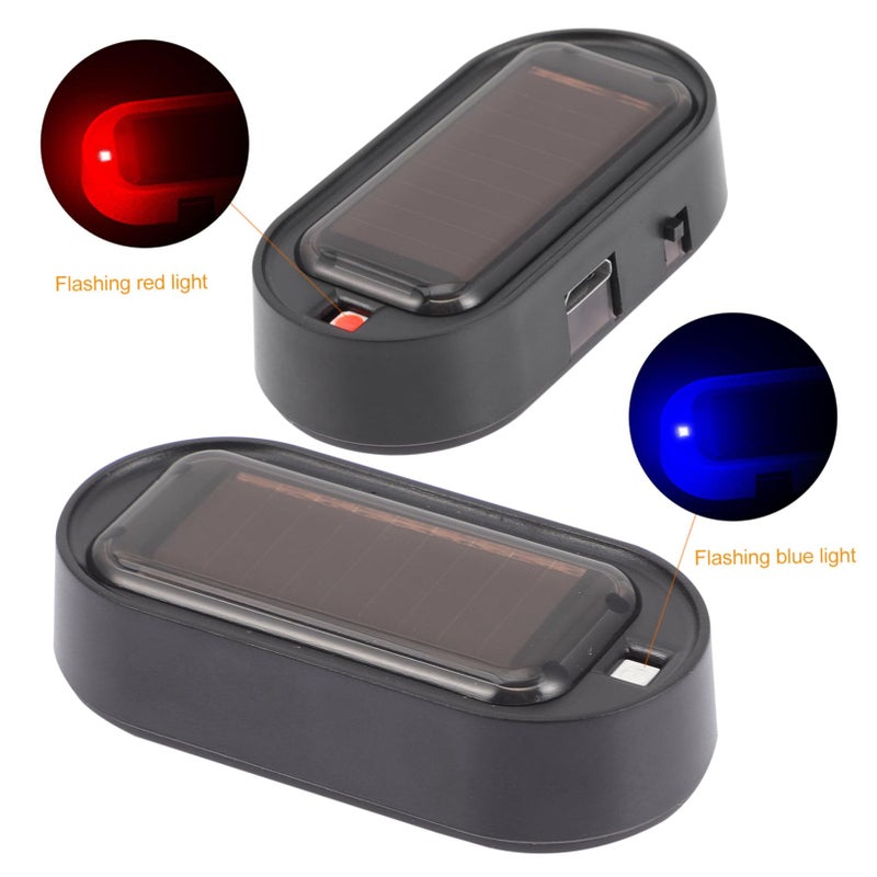 2pcs Solar Car Security Light Rechargeable Anti Theft LED Flashing Warning Lamp for SUV Truck - Image 4