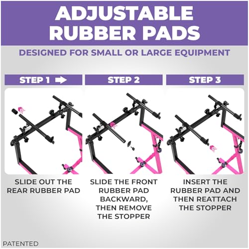 Liquid Stands 2 Tier Keyboard Stand Attachment - Adjustable Electric Digital Piano Stand for 54, 88 Key Music Keyboards & Synths - Double Extender for Square Tube Z Style Stands - Image 4