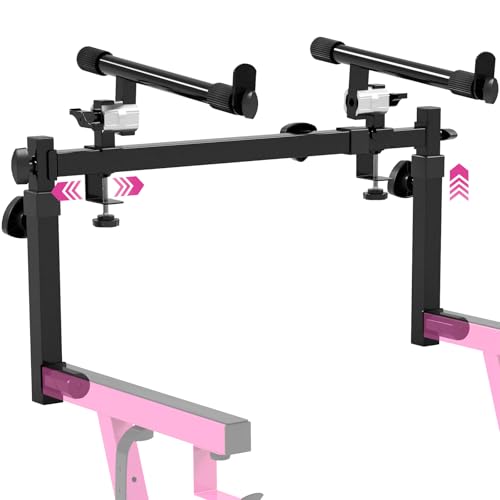 Liquid Stands 2 Tier Keyboard Stand Attachment - Adjustable Electric Digital Piano Stand for 54, 88 Key Music Keyboards & Synths - Double Extender for Square Tube Z Style Stands - Image 1