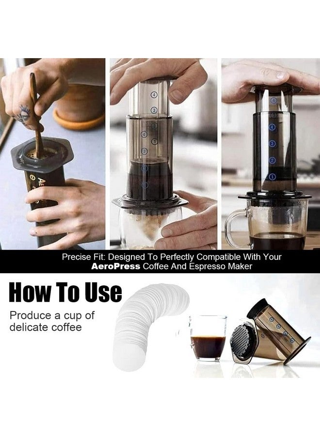 Supvox® 350 Counts Replacement Paper Filter Packs White Coffee Filter Paper Round Coffee Maker Filters Compatible with Aerobie Aeropress Coffee and Espresso Makers Disposable Coffee Filters - Image 4