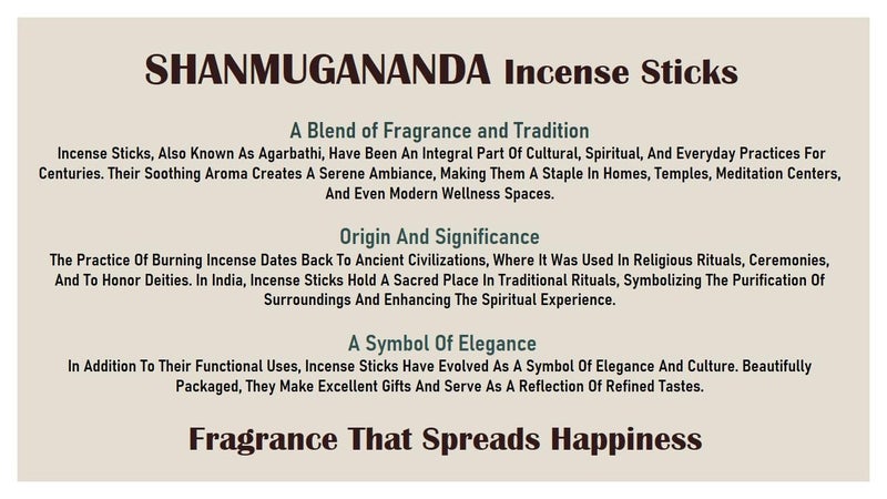 Shanmugananda SHANMUGANANDA Replenish Joy Within and Around Your Surroundings A Trusted Brand Since 1944 RED Mantra Incense Sticks  - Image 3