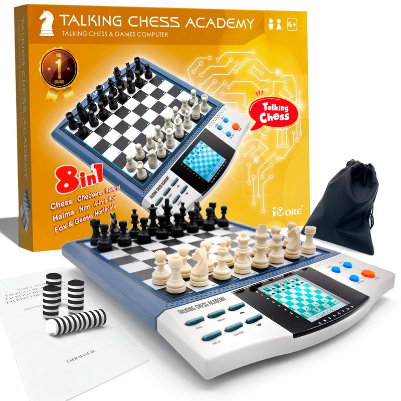 iCore Electronic Chess Set  Develop Thinking Chess Set for Kids Memory Electronic Chess Board  Talking Coach 30 Skill Levels Beginners  Adults - Image 2